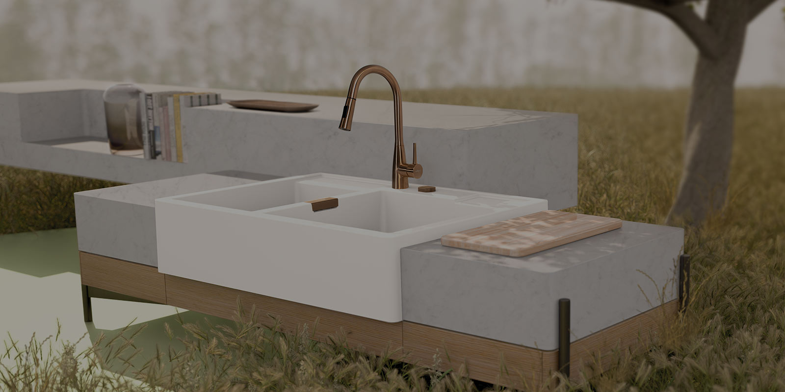 imagen de fregadero de cuarzo schock